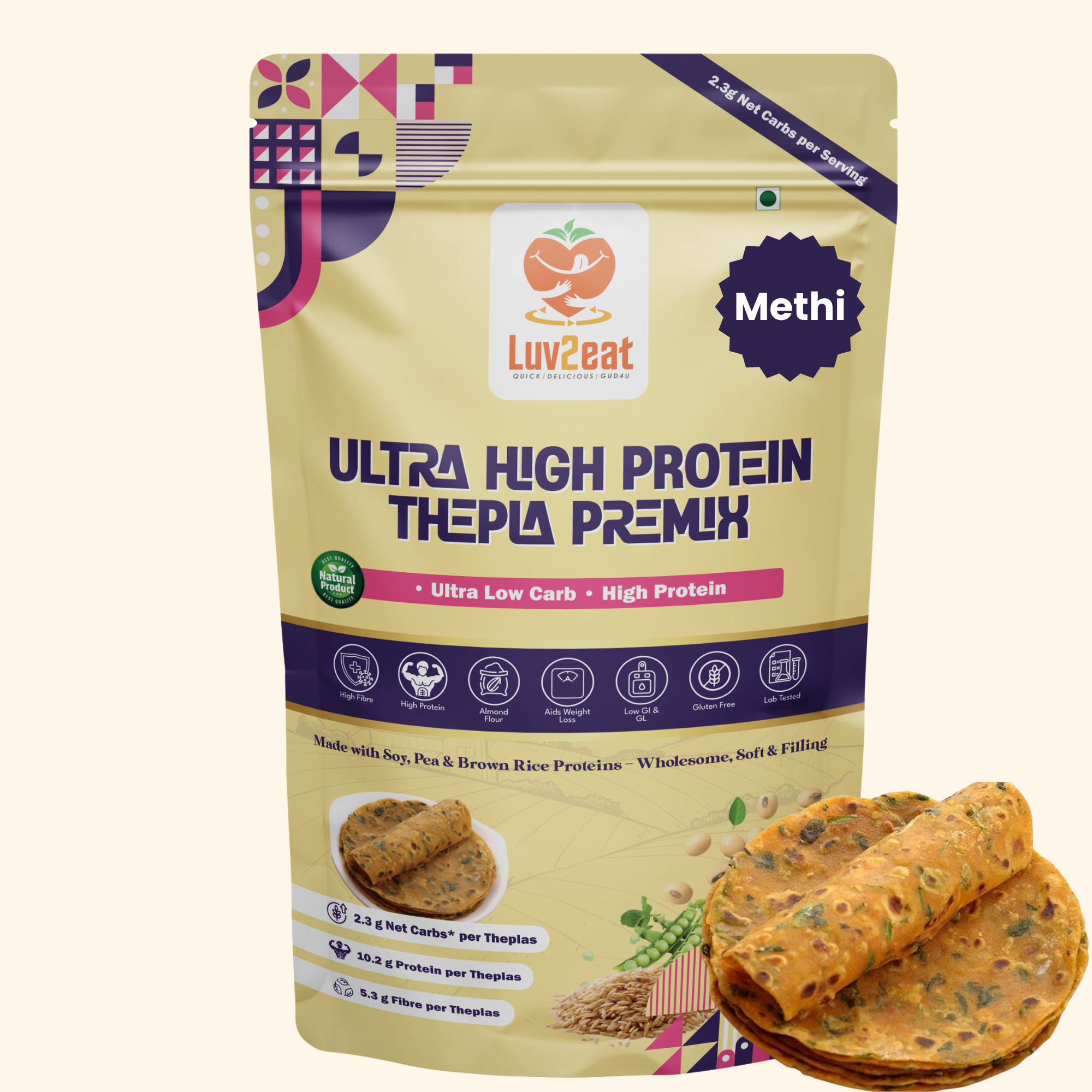 High Protein Thepla