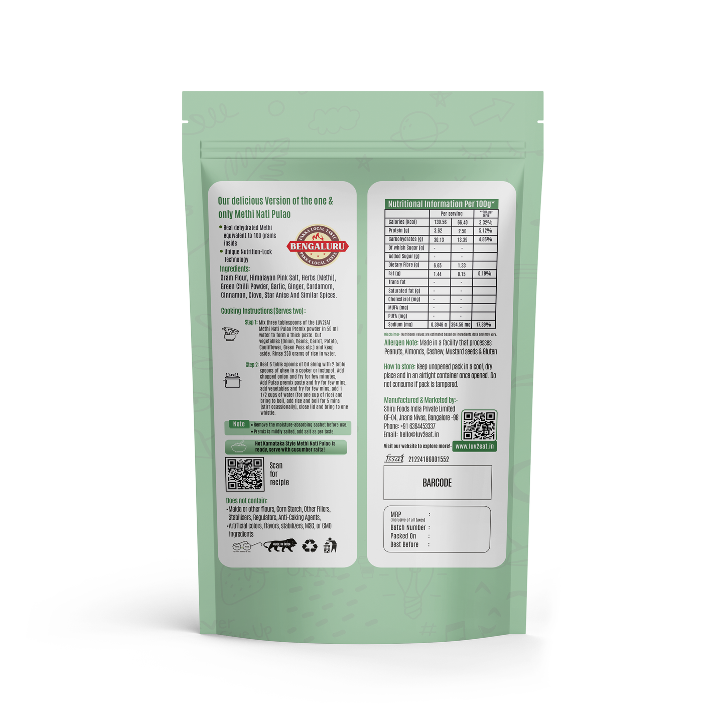 Methi Nati Pulao Premix