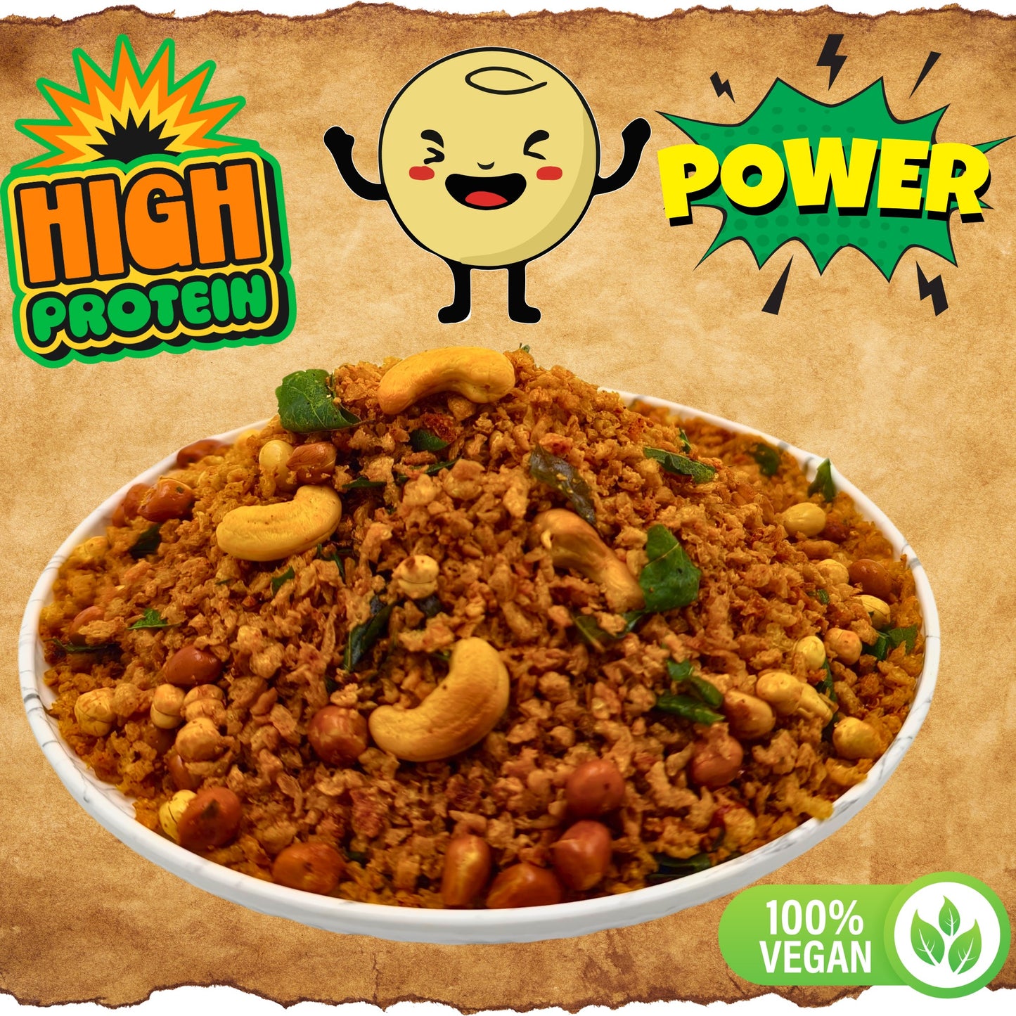 Protein Mixture-Roasted, High-Protein, Low-Carb Snack | 100g