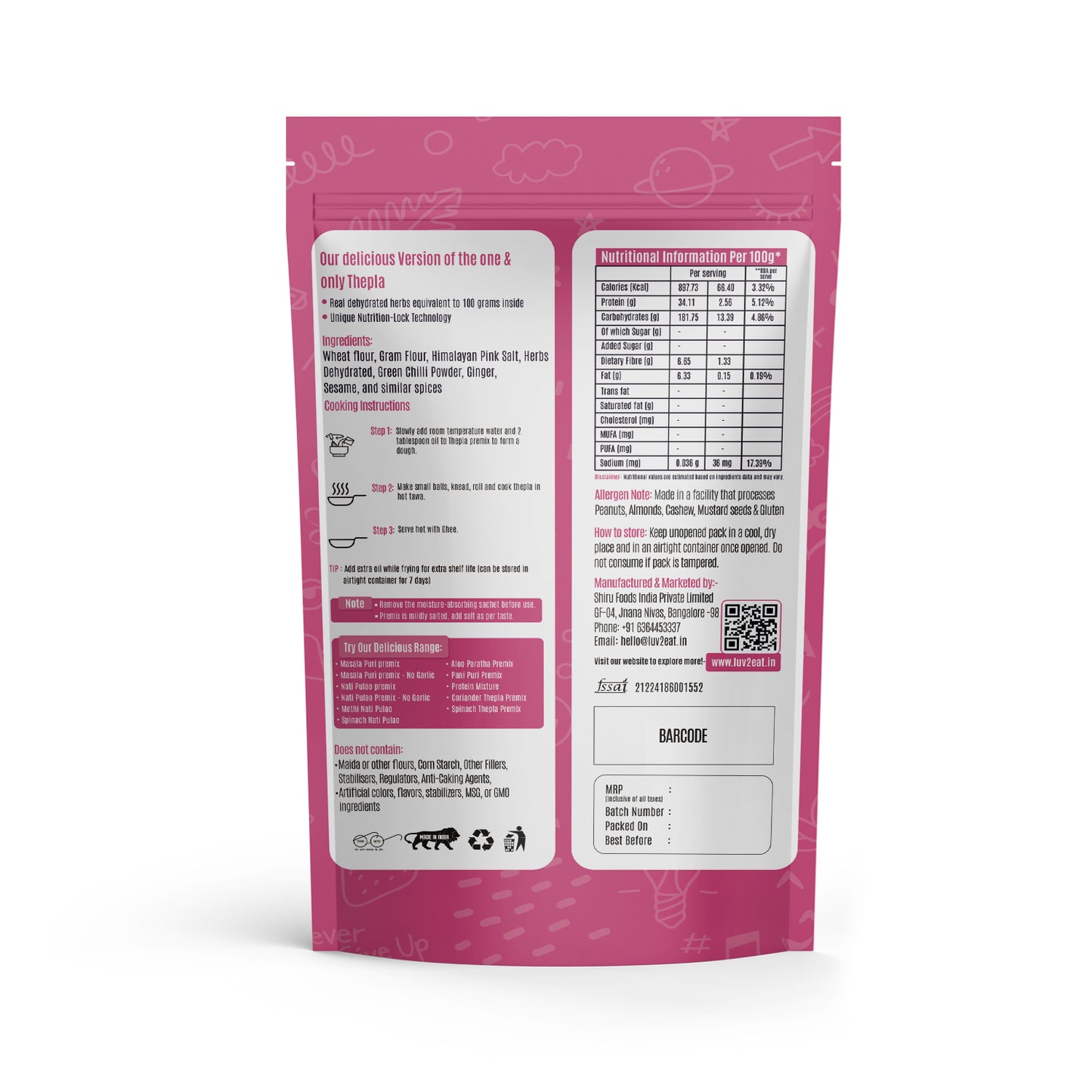 Coriander Thepla Premix